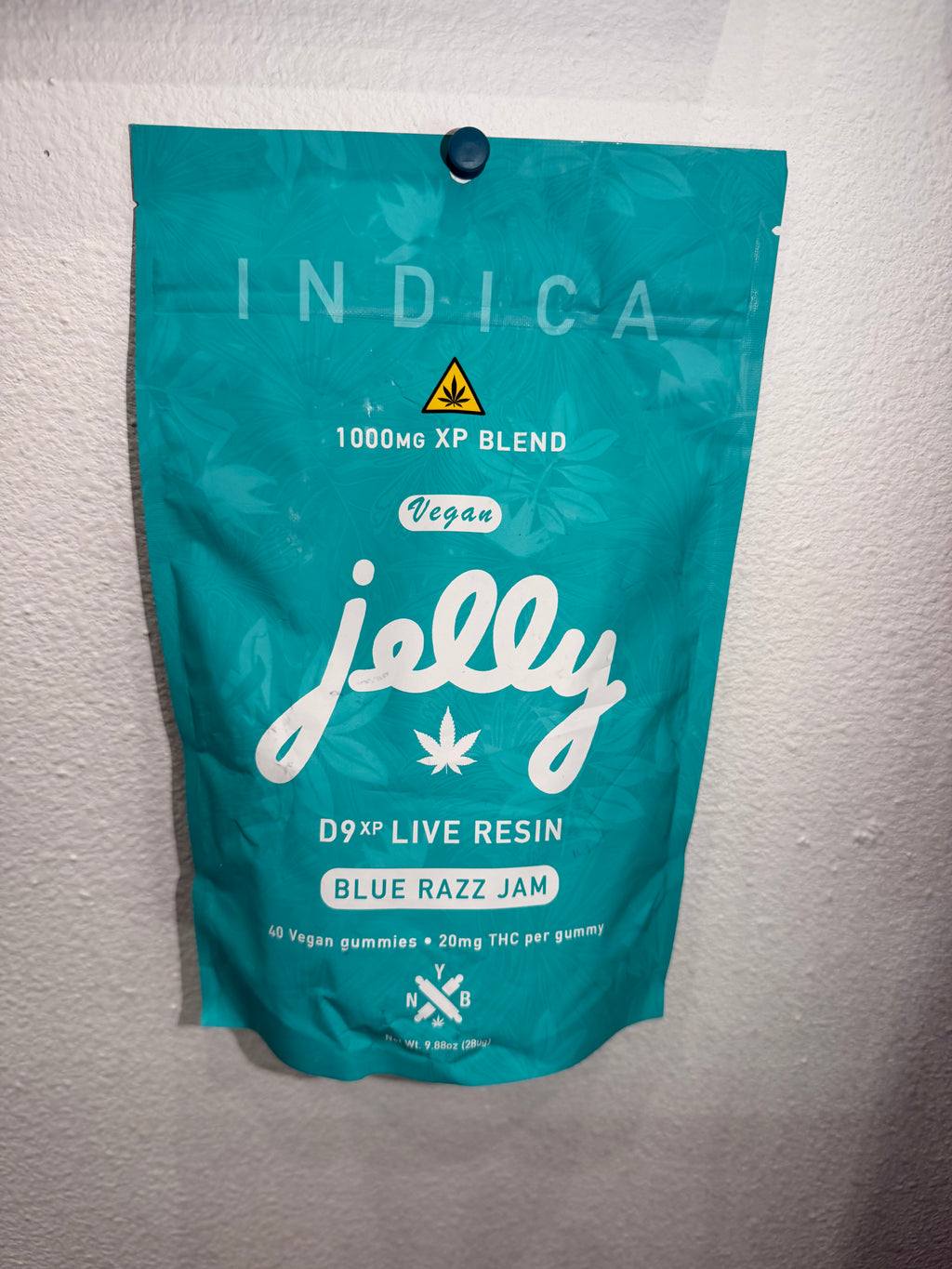Jelly 1000mg D9XP Live Resin 40 pack